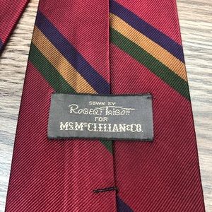 Robert Talbott Accessories - Robert Talbott Red, Gold, Navy & Green Stripe Tie Robert Talbott Accessories - Robert Talbott Red, Gold, Navy & Green Stripe Tie